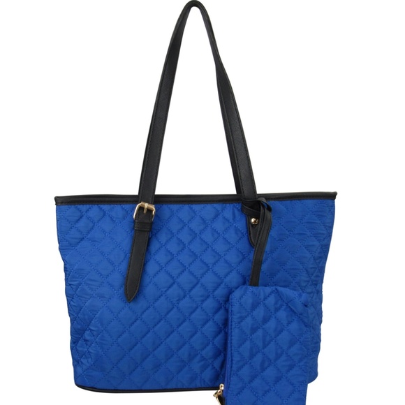 Quilted Tote with Wrist-let - Picture 1 of 1